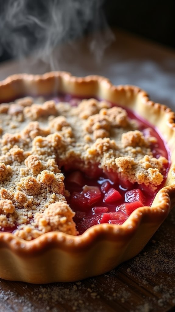 Rhubarb Crumble Pie Recipe rhubarb crumble pie recipe