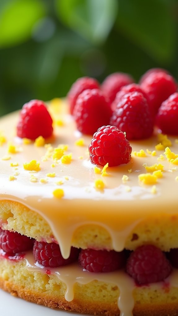 Lemon Raspberry Cake tangy fruity cake treat