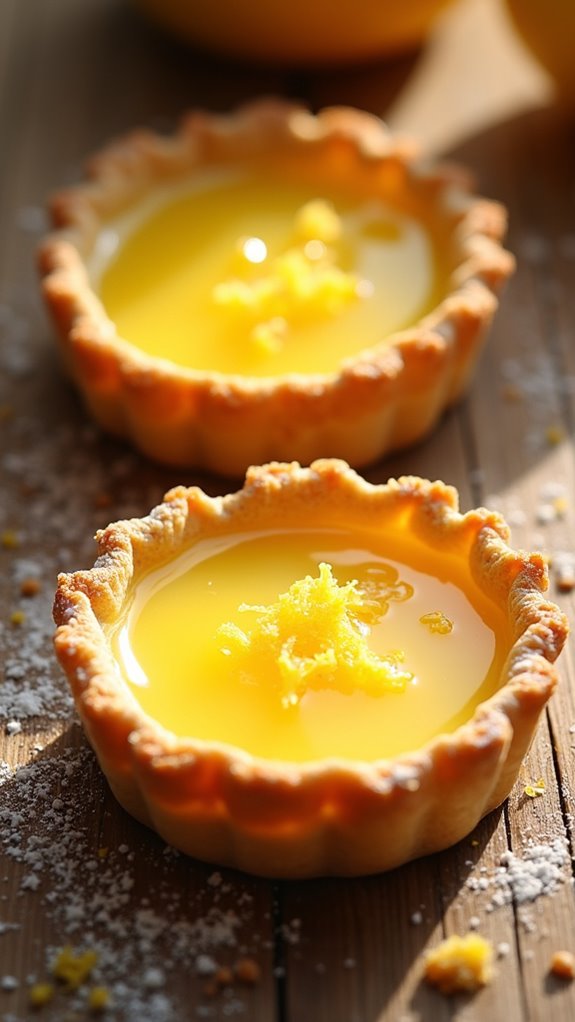 Lemon Curd Tarts tangy lemon filling tarts
